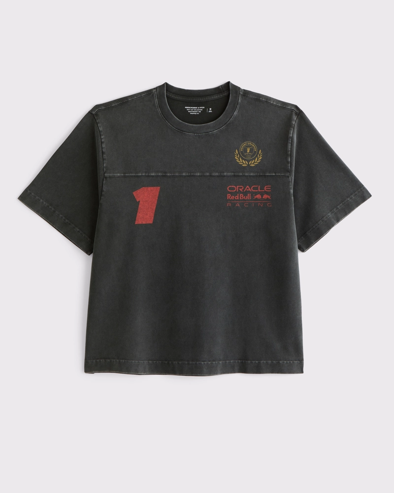 Premium Heavyweight Cropped Oracle Red Bull Racing Tee