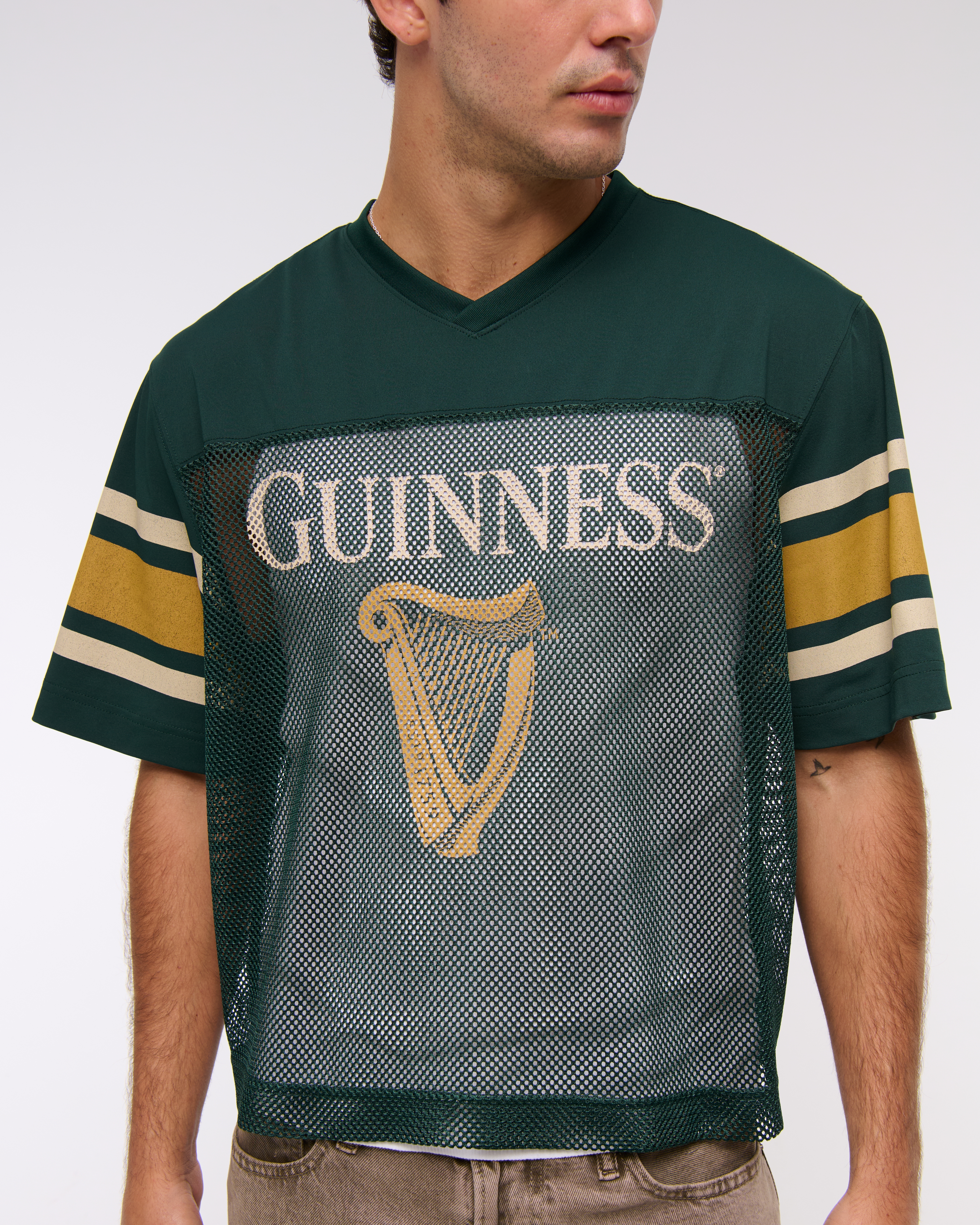 Abercrombie & Fitch Guinness Football Jersey In Green