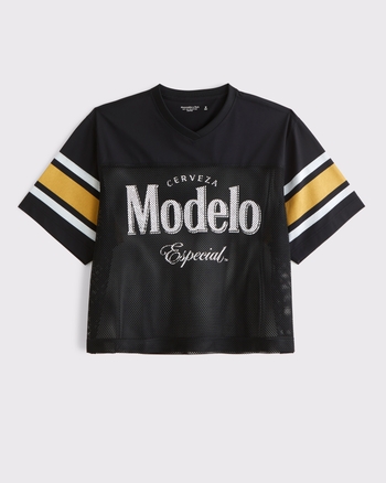 Men's Modelo Cropped Football Jersey | Men's Tops