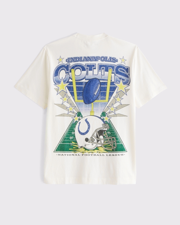 Indianapolis Colts Graphic Tee, Cream - Colts view 1