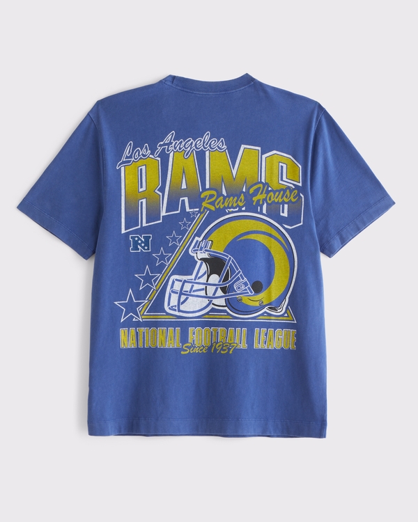 Los Angeles Rams Graphic Tee, Blue - Rams view 1