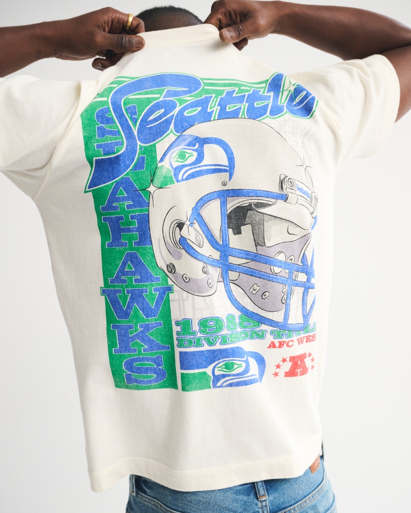 Seattle Seahawks Graphic Crew Sweatshirt