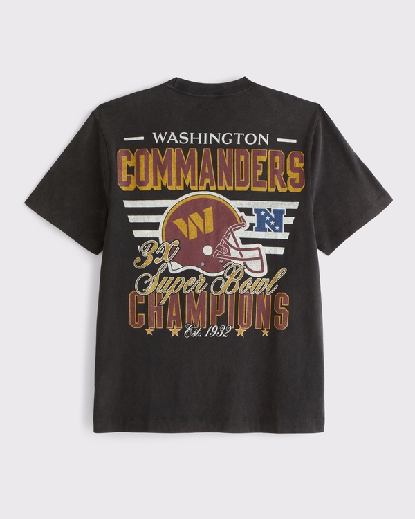 Washington Commanders Graphic Tee, Black - Commanders view 1