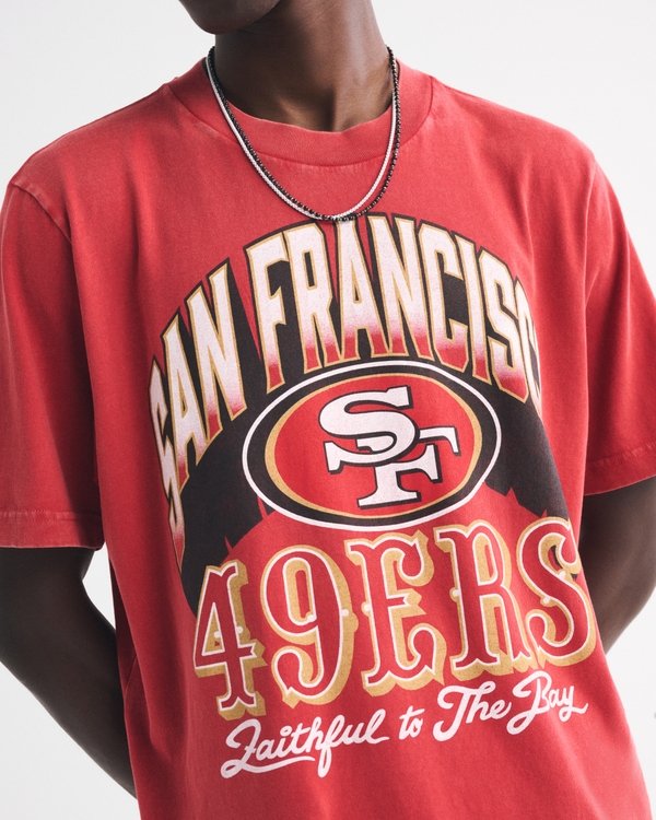 夏SALE　　49ers ロゴ Tシャツ 赤 USAヴィンテージアメフトTシャツ 夏SALE 49ers ロゴ Tシャツ 赤 USAヴィンテージアメフトTシャツ NFL