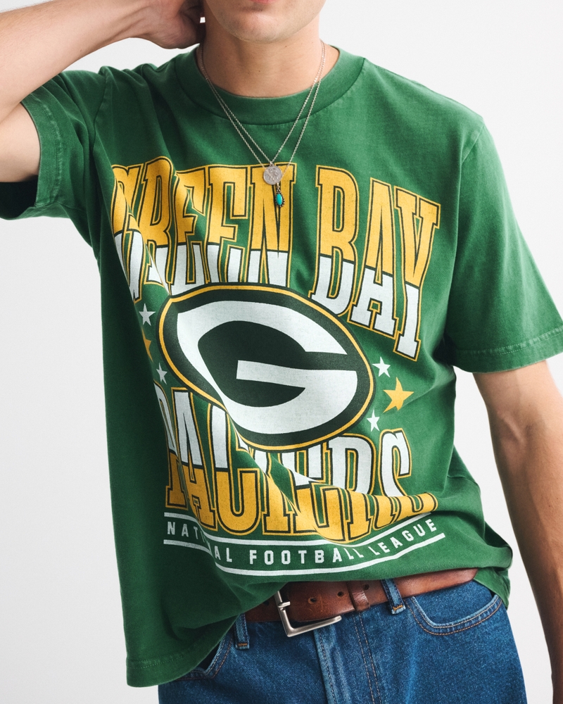 Green Bay Packers ヴィンテージTシャツ　Made in USA Men's Green Bay Packers Vintage-Inspired Graphic Tee | Men's