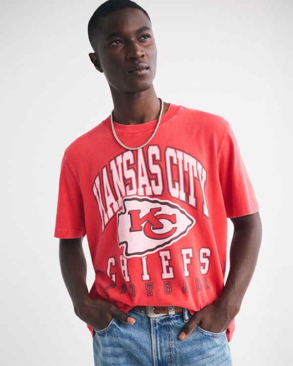 Kansas City Chiefs グラフィックTシャツ Lサイズ unisex-black-kansas-city-