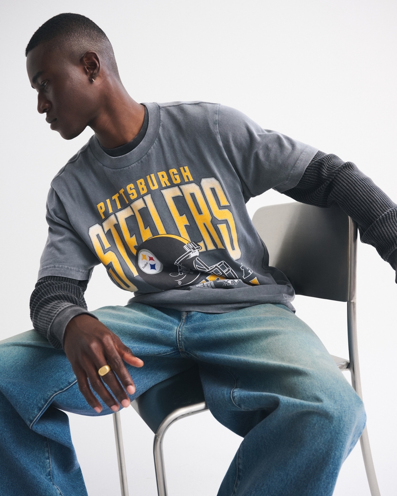 Men's Pittsburgh Steelers Vintage-Inspired Graphic Tee | Men's