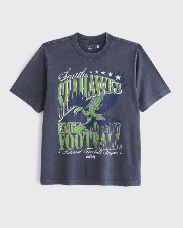 Men's Seattle Seahawks Vintage-Inspired Graphic Tee | Men's