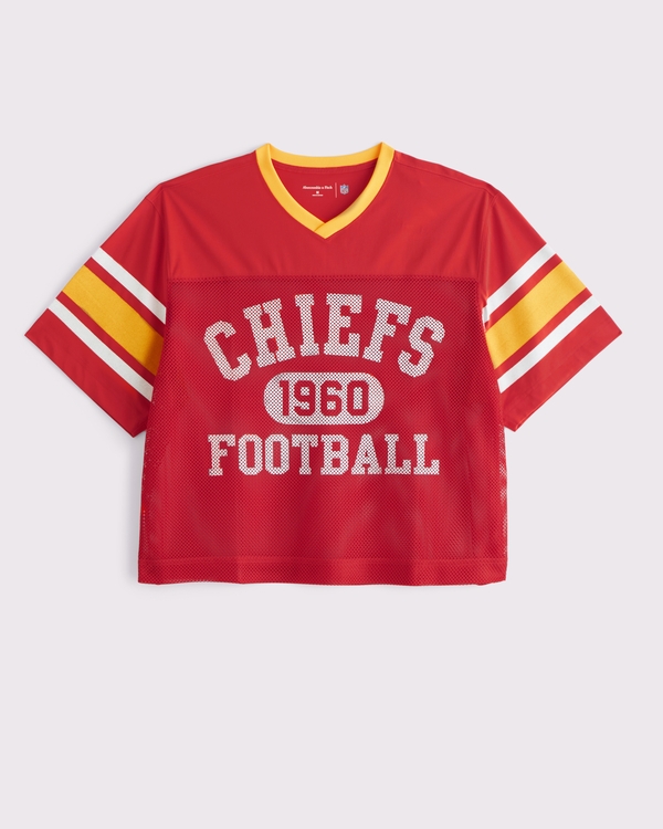 CLASSIC CHIEFS ラガーシャツ Mサイズ Men's Kansas City Chiefs Mesh Tee | Men's Tops | Abercrombie.com