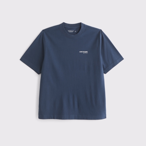 Мужские футболки Abercrombie & Fitch Premium Heavyweight 2.0 Micro-Logo Tee