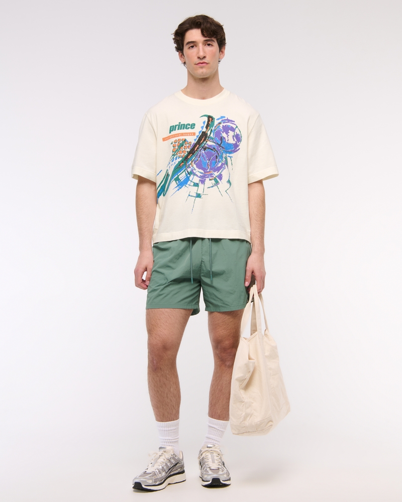 Prince Tennis Vintage-Inspired Cropped Graphic Tee