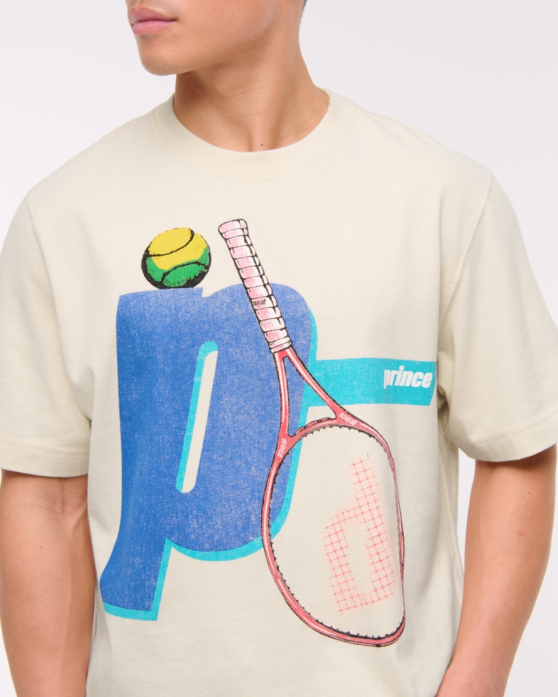 Prince Tennis Vintage-Inspired Cropped Graphic Tee