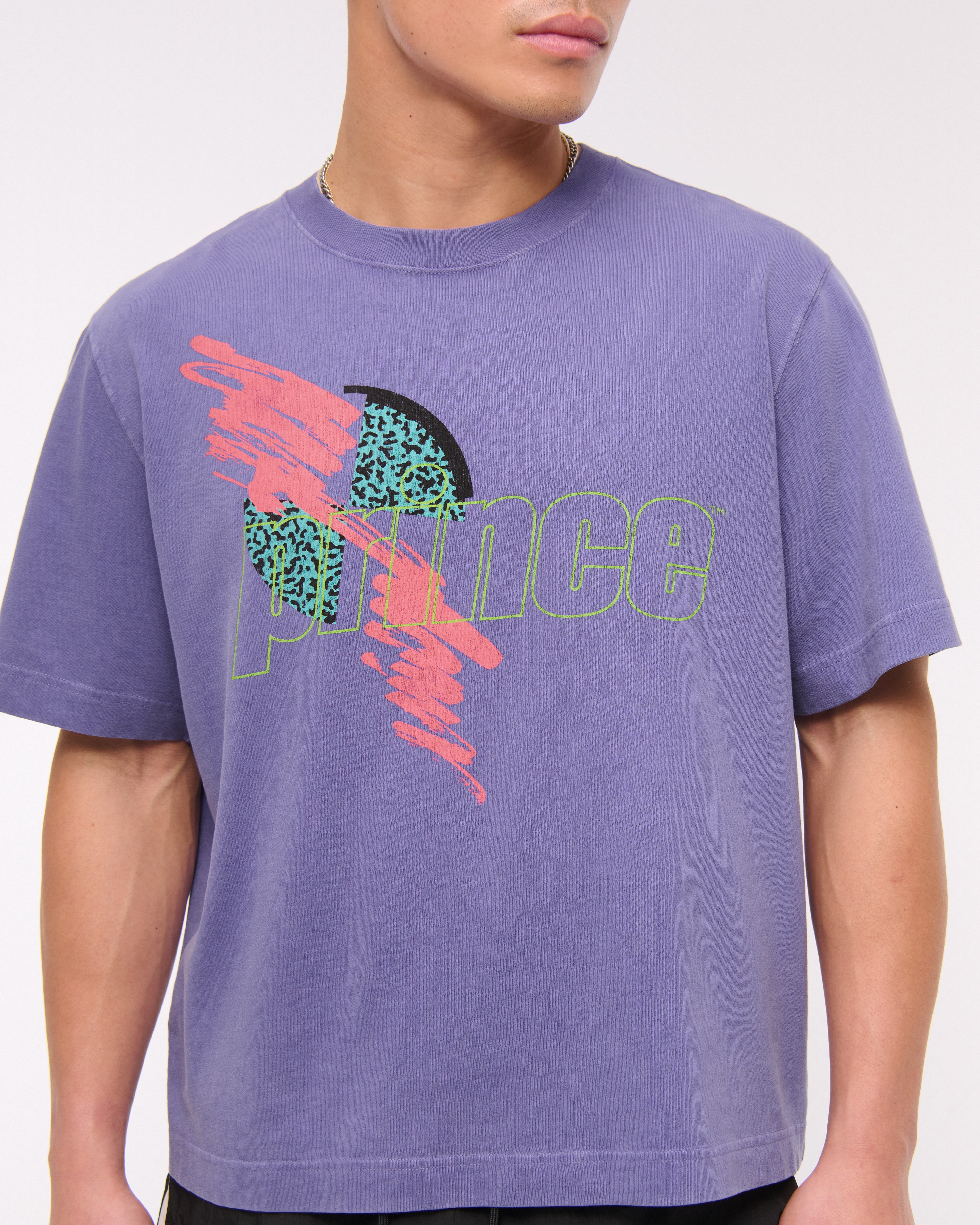 Men's Prince Tennis Vintage-Inspired Cropped Graphic Tee
