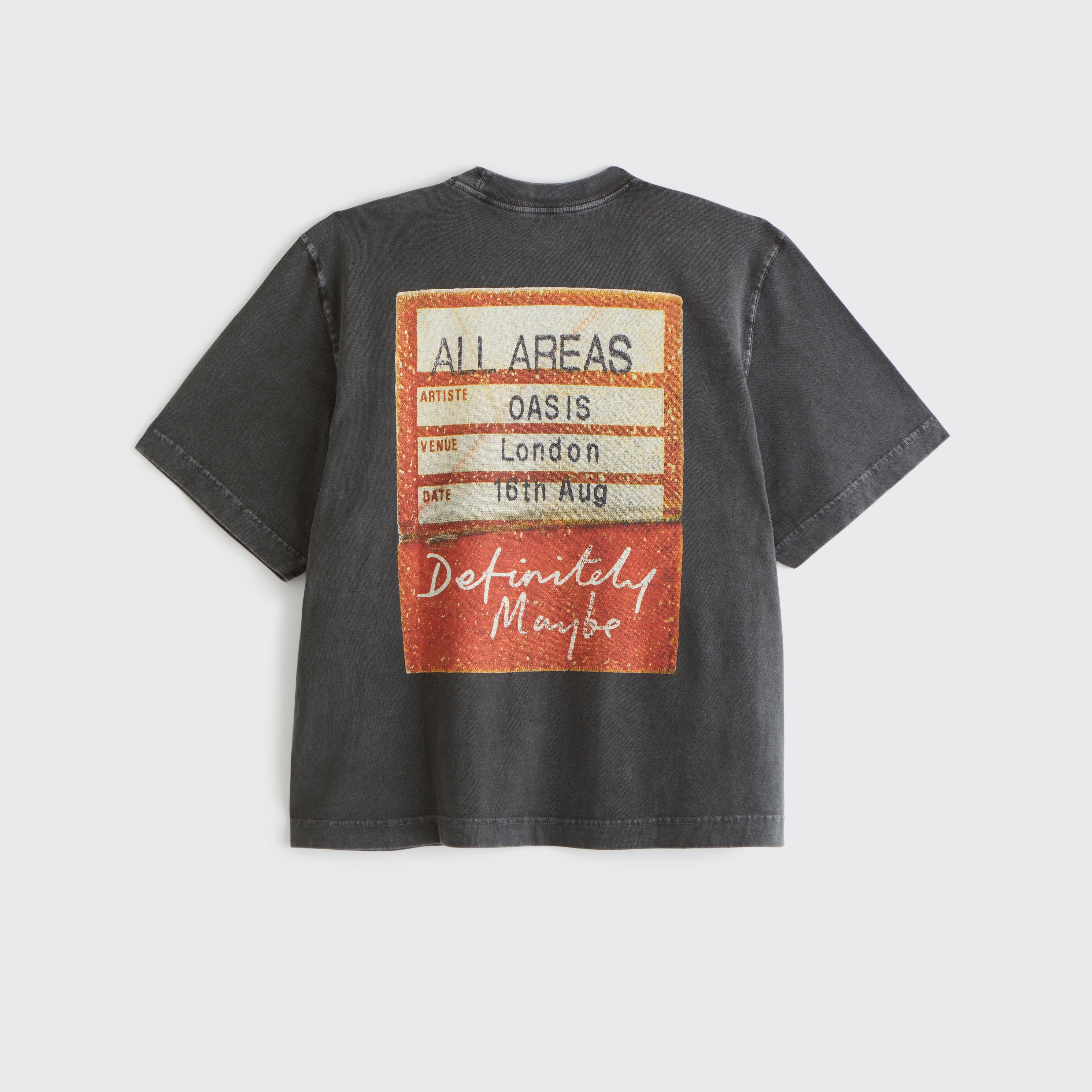 Tシャツ・カットソー Abercrombie & Fitch Oasis Vintage-Inspired Cropped Graphic Men's Oasis Vintage-Inspired Cropped Graphic Tee | Men's