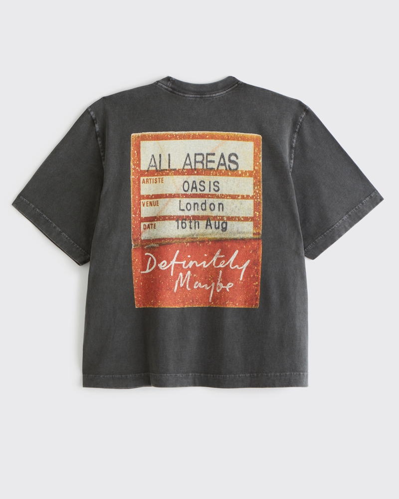 Abercrombie & Fitch:【Oasis】バンド Tシャツ Men's Cropped Oasis Graphic Tee | Men's Tops | Abercrombie.com
