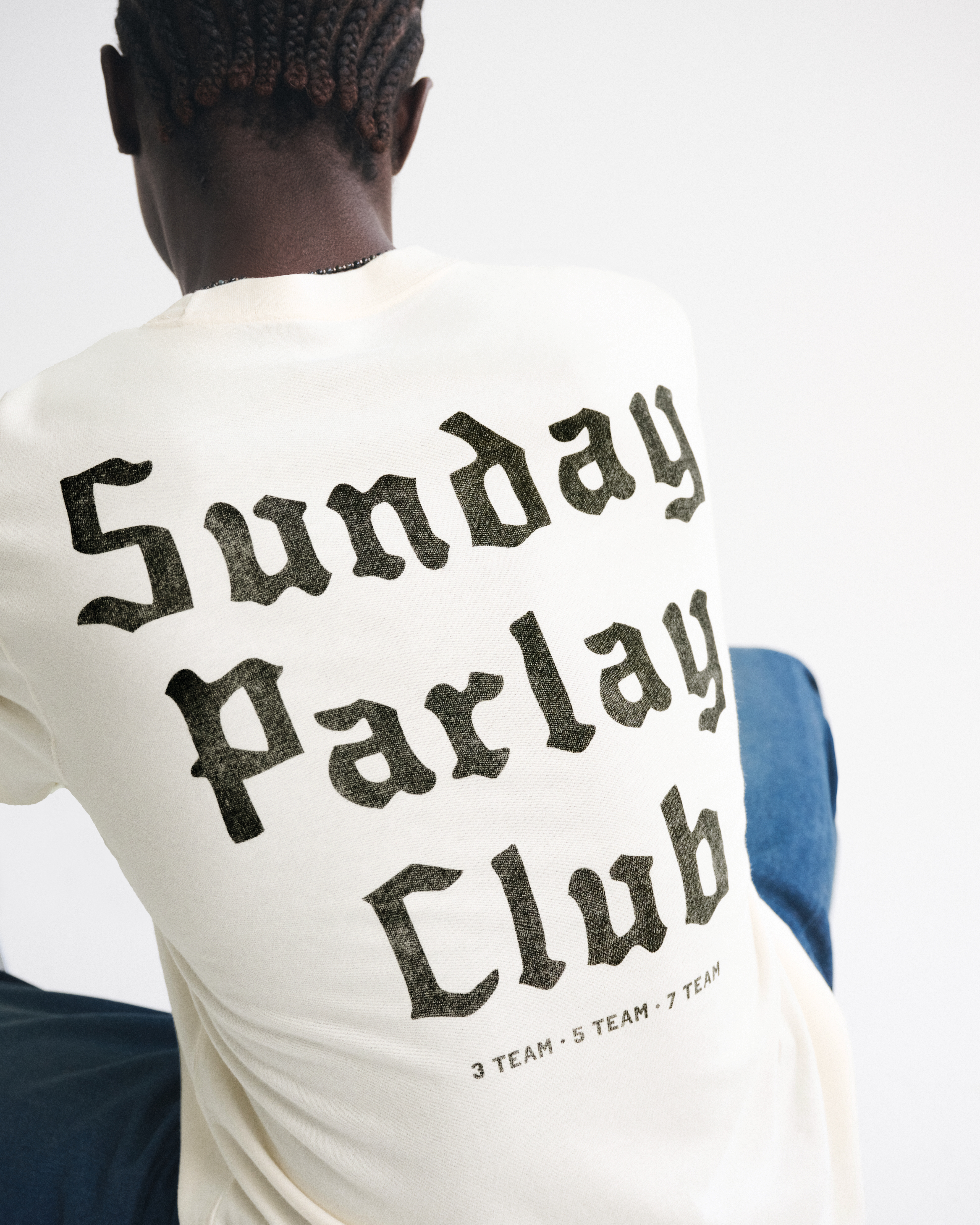 Abercrombie & Fitch Gambling Graphic Tee In Neutral