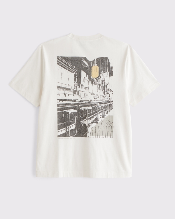 Bar Classic Polished Graphic Tee, Cream view 1