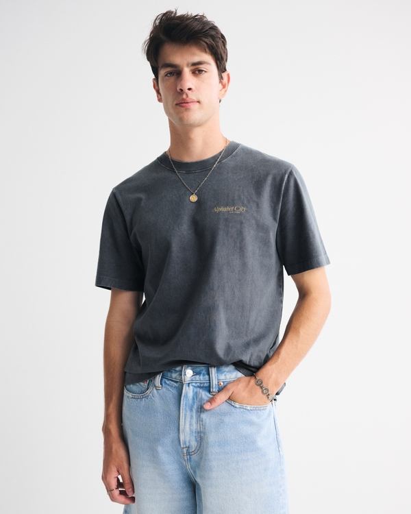 Bar Classic Polished Graphic Tee, Midnight view 2