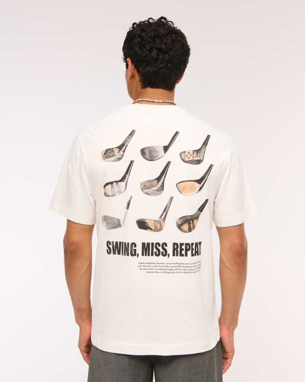 Golf Classic Polished Graphic Tee, Cream view 1