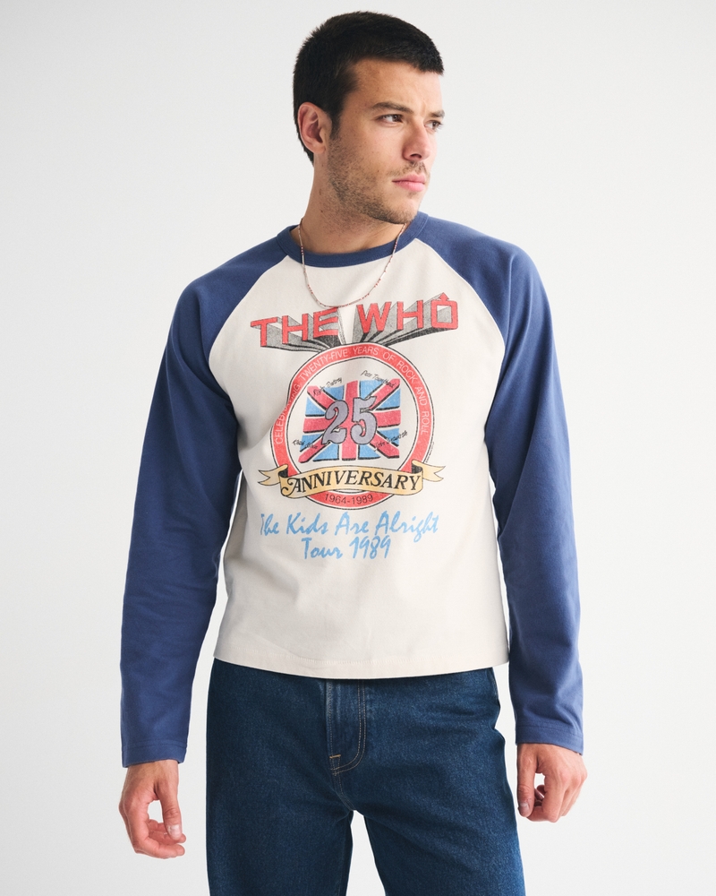 The Who Long-Sleeve Premium Heavyweight Cropped Tee