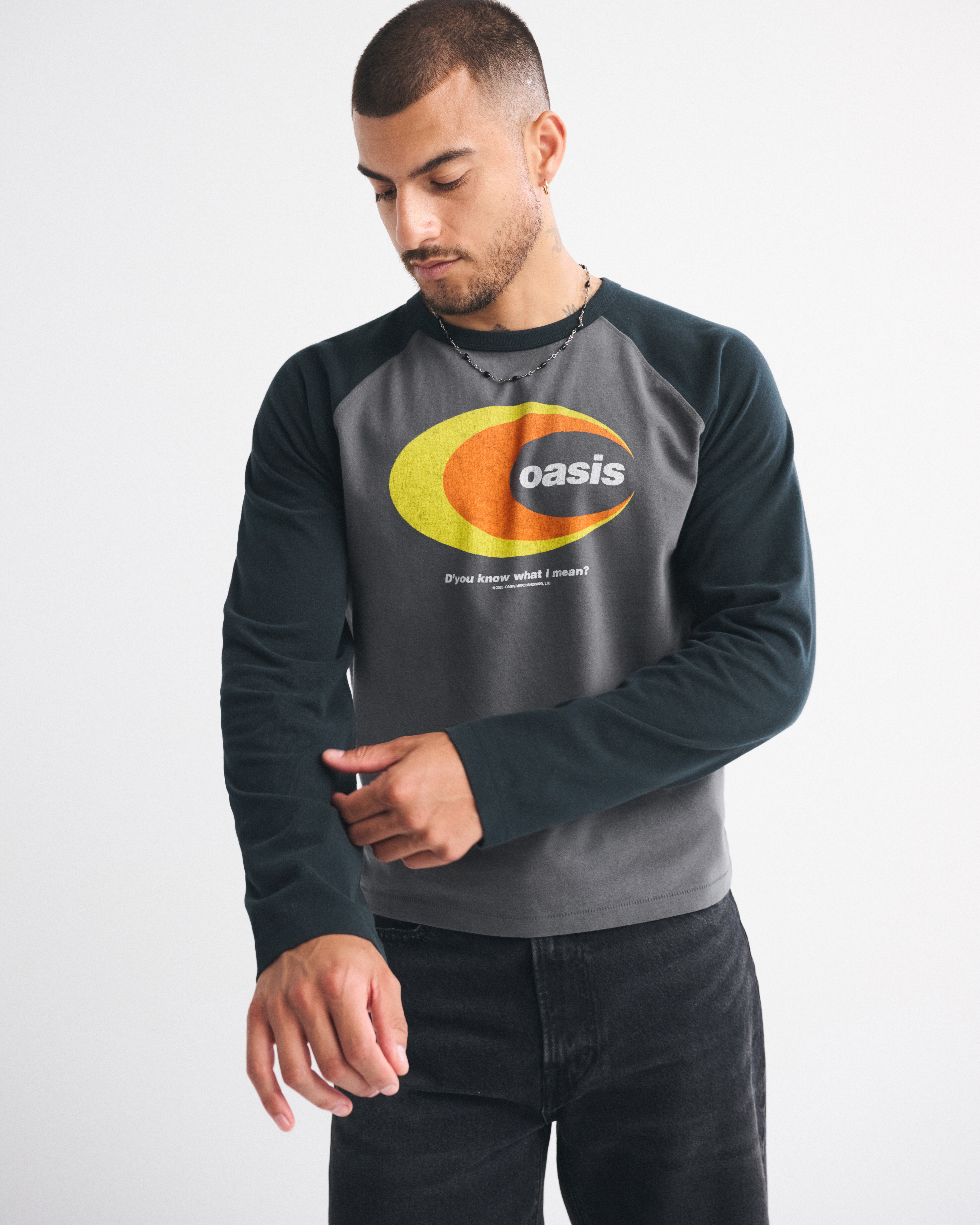 Men's Oasis Long-Sleeve Premium Heavyweight Cropped Tee