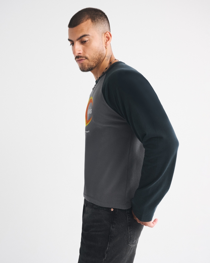 Oasis Long-Sleeve Premium Heavyweight Cropped Tee