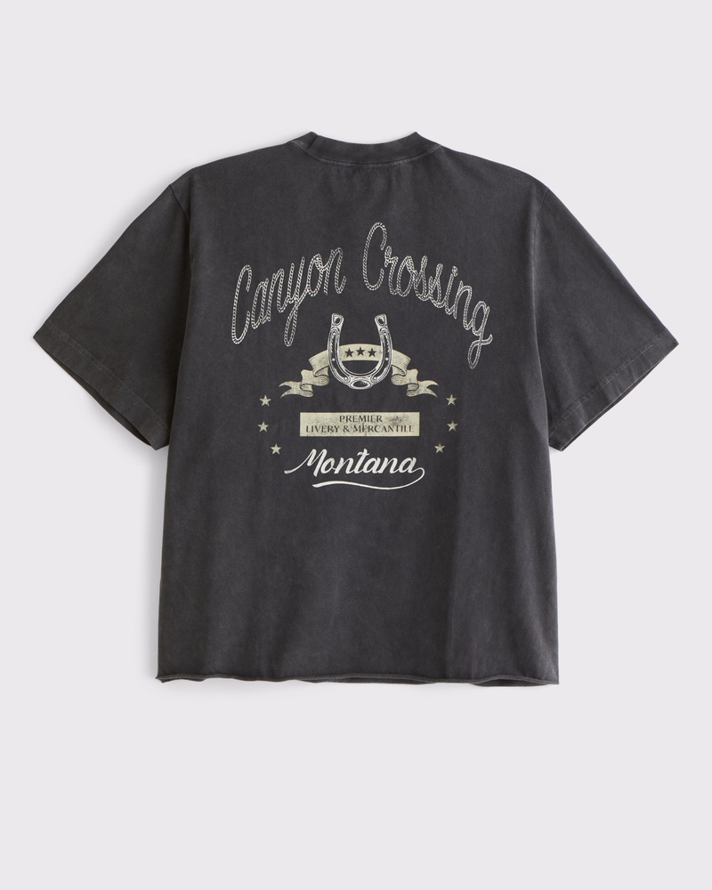 Tシャツ・カットソー Abercrombie & Fitch Cropped Post Malone Graphic Tee Men's Cropped Post Malone Graphic Tee | Men's | Abercrombie.com