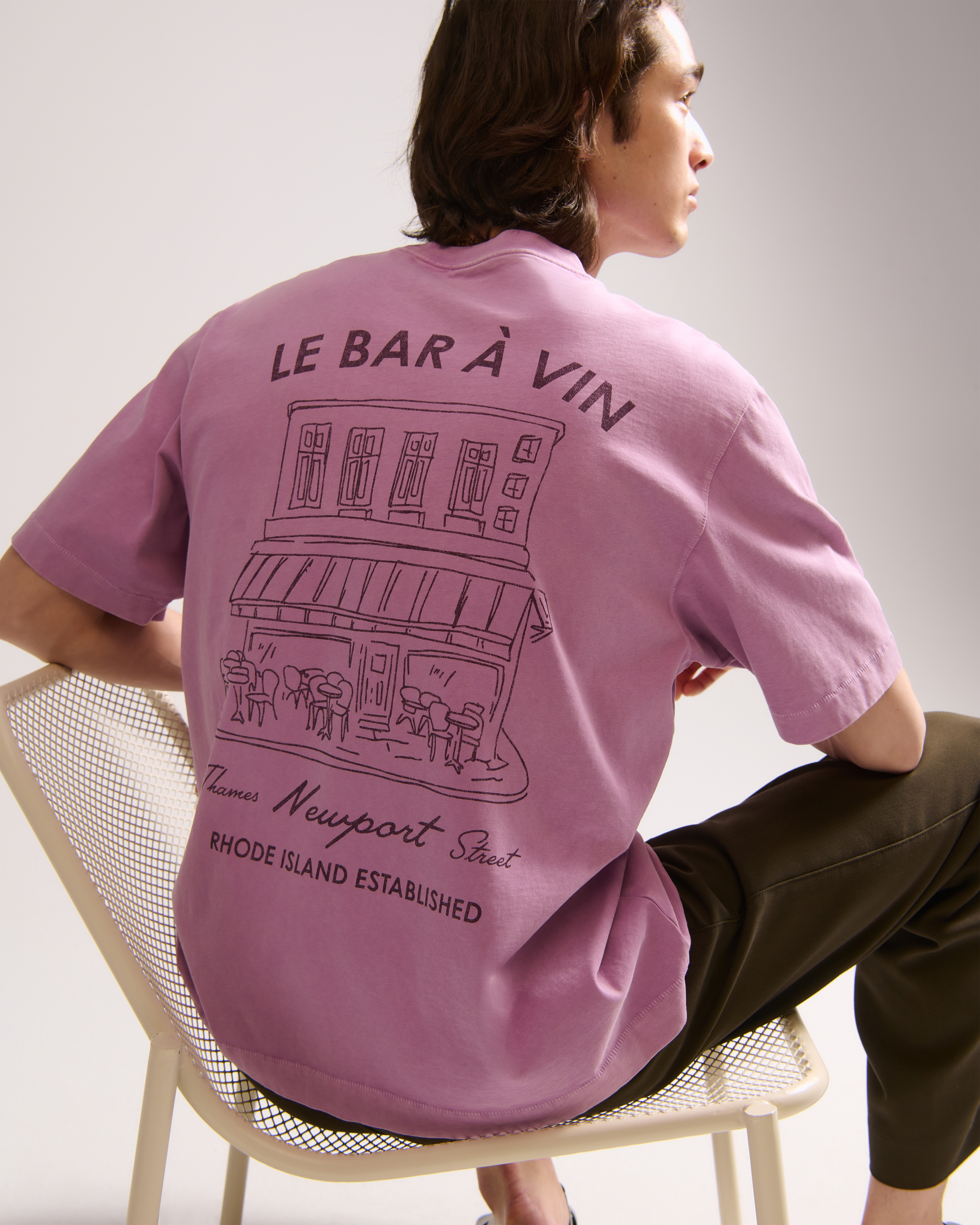 Abercrombie & Fitch★プレミアム 2.0 バーグラフィックTシャツ Men's Premium Heavyweight 2.0 Bar Graphic Tee | Men's