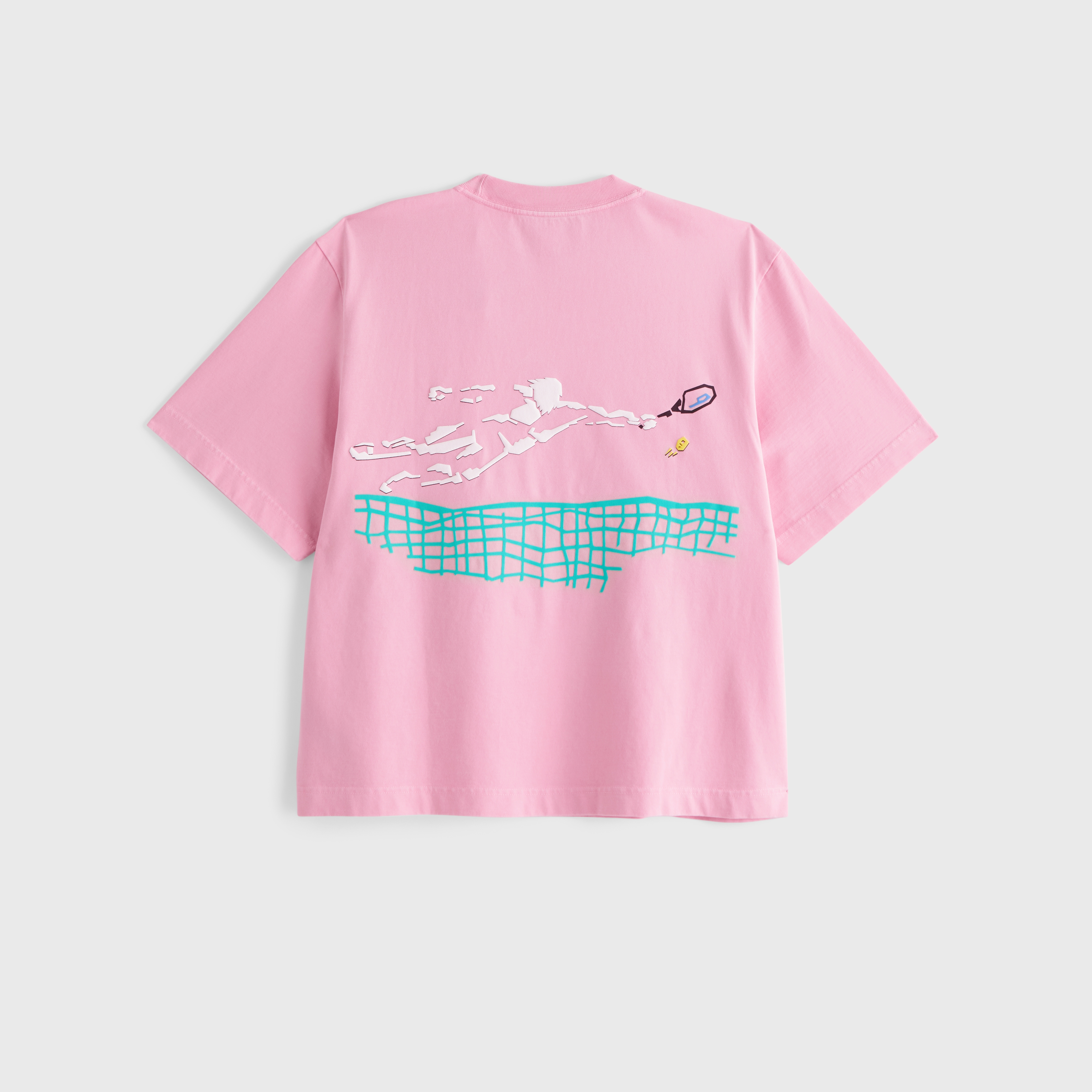 Abercrombie & Fitch Premium Heavyweight 2.0 Prince Tennis Graphic Tee In Pink