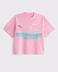 Prince Tennis Vintage-Inspired Cropped Graphic Tee