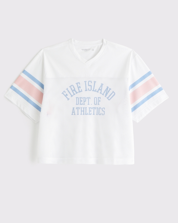 Pride Cropped Football Jersey, White view 1