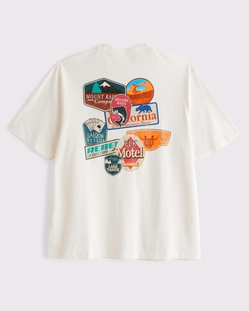 Abercrombie & Fitch★Modeloヴィンテージ風グラフィックTシャツ Abercrombie & Fitch☆Modeloヴィンテージ風グラフィックTシャツ