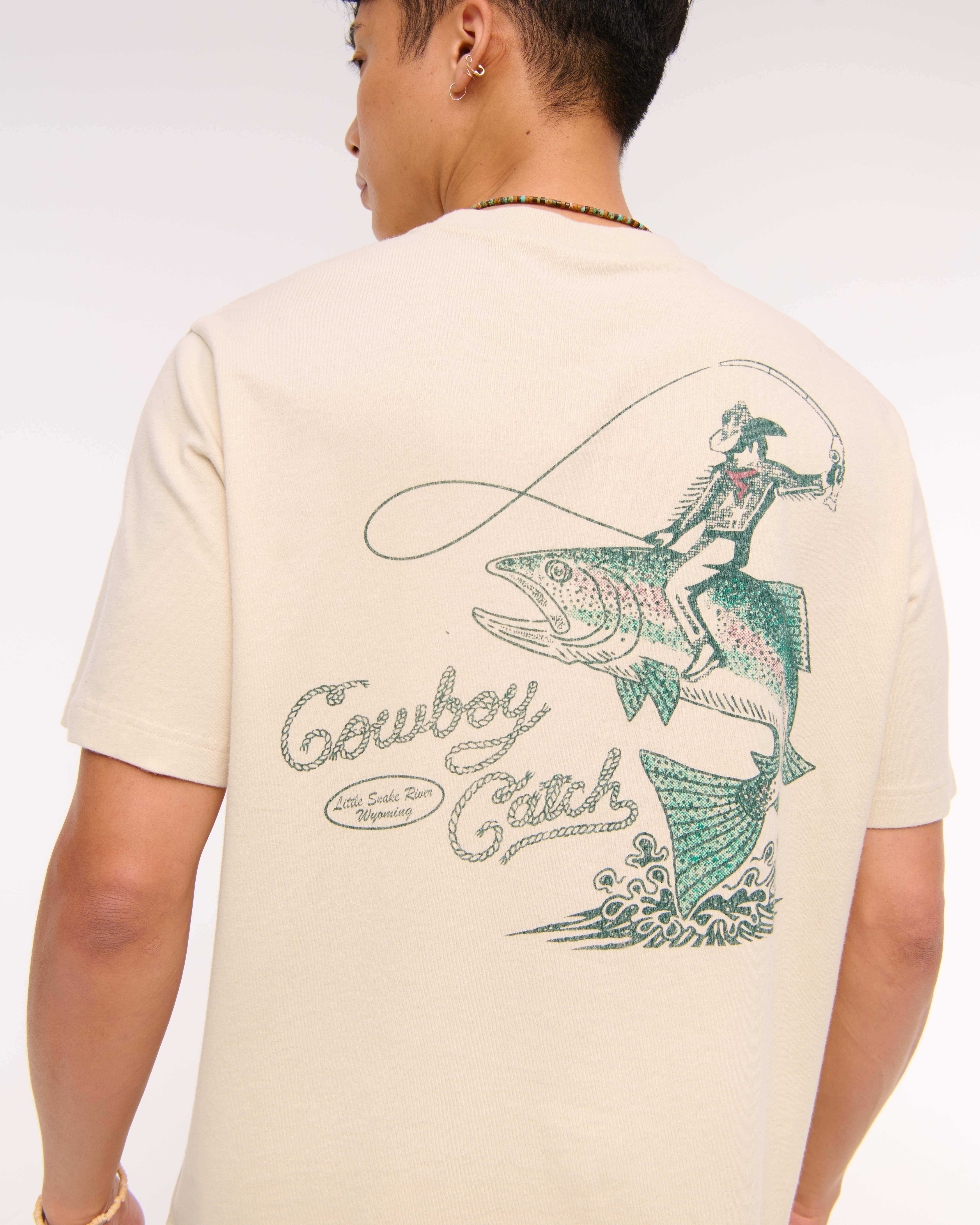 Men's Fishing Vintage-Inspired Graphic Tee | Men's Tops