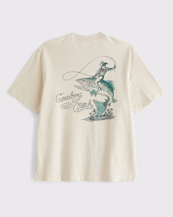 新品tigrebrocante bartuckshirtjbcket Men's Fishing Vintage-Inspired Graphic Tee | Men's Tops