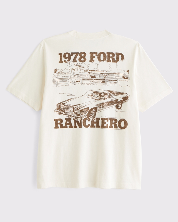 Ford Vintage-Inspired Graphic Tee, Cream view 1