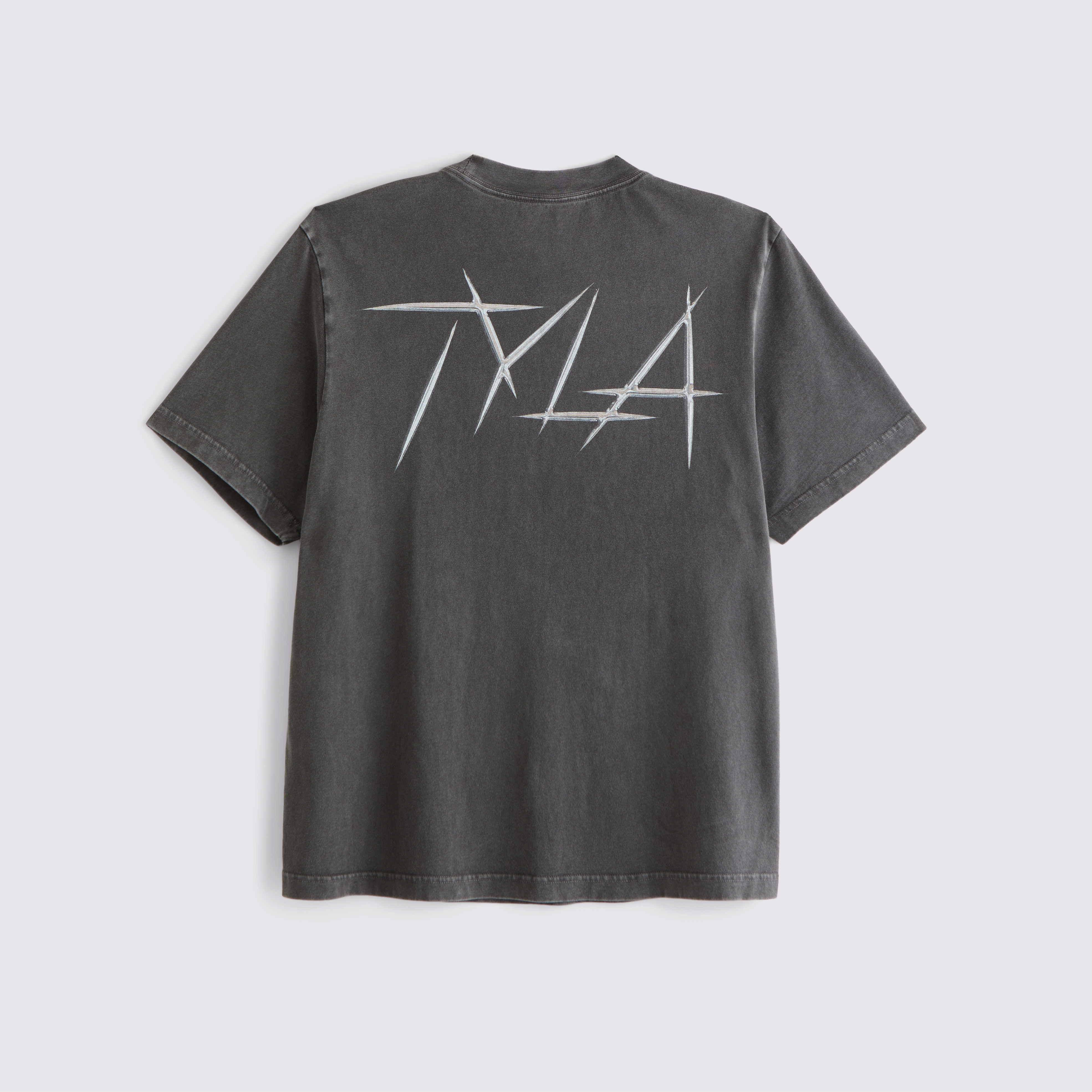 Abercrombie & Fitch Tyla Vintage-inspired Graphic Tee In Gray
