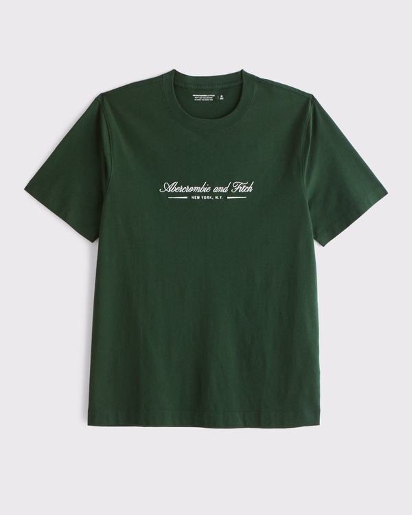 Classic Polished Logo Tee, Deep Green view 1