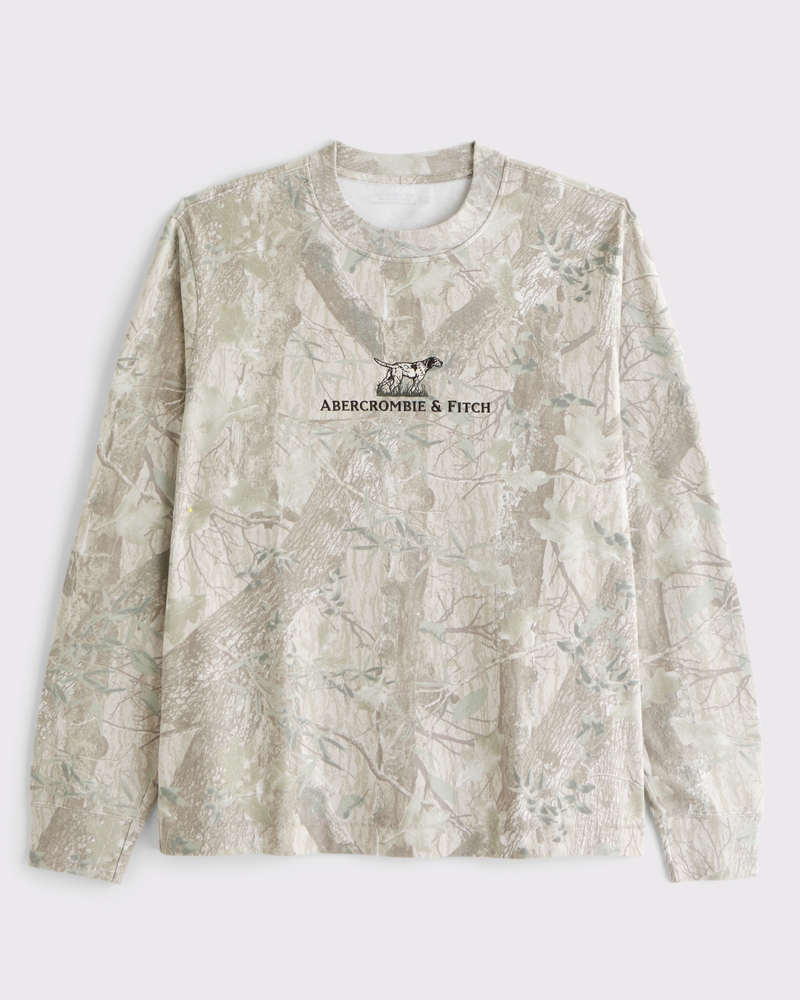 Men's Long-Sleeve Premium Heavyweight 2.0 Graphic Logo Tee | Men's