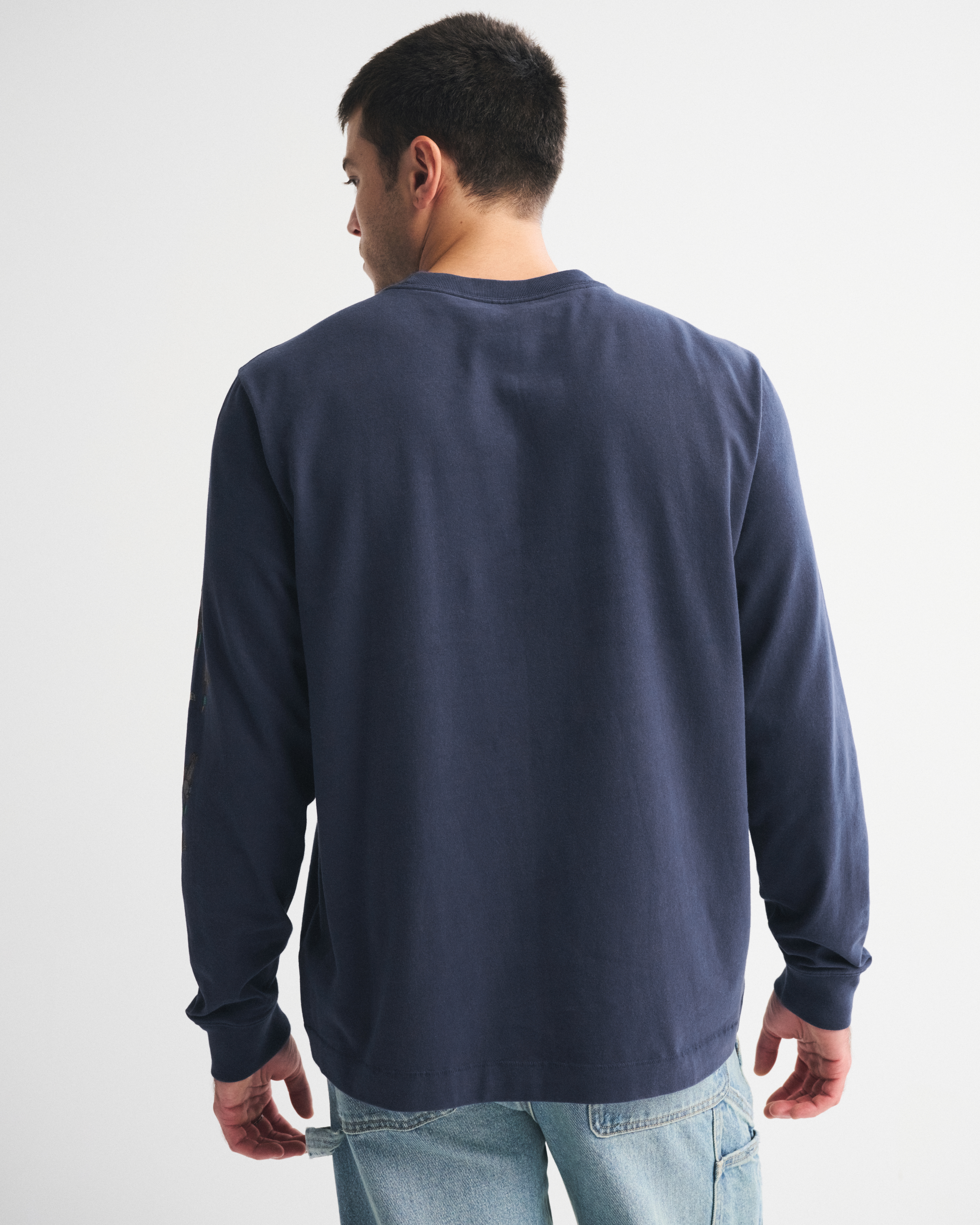 トップス everyone logo long sleeve tee navy Forever Long Sleeve T-Shirt - Gear Shop - Rivian