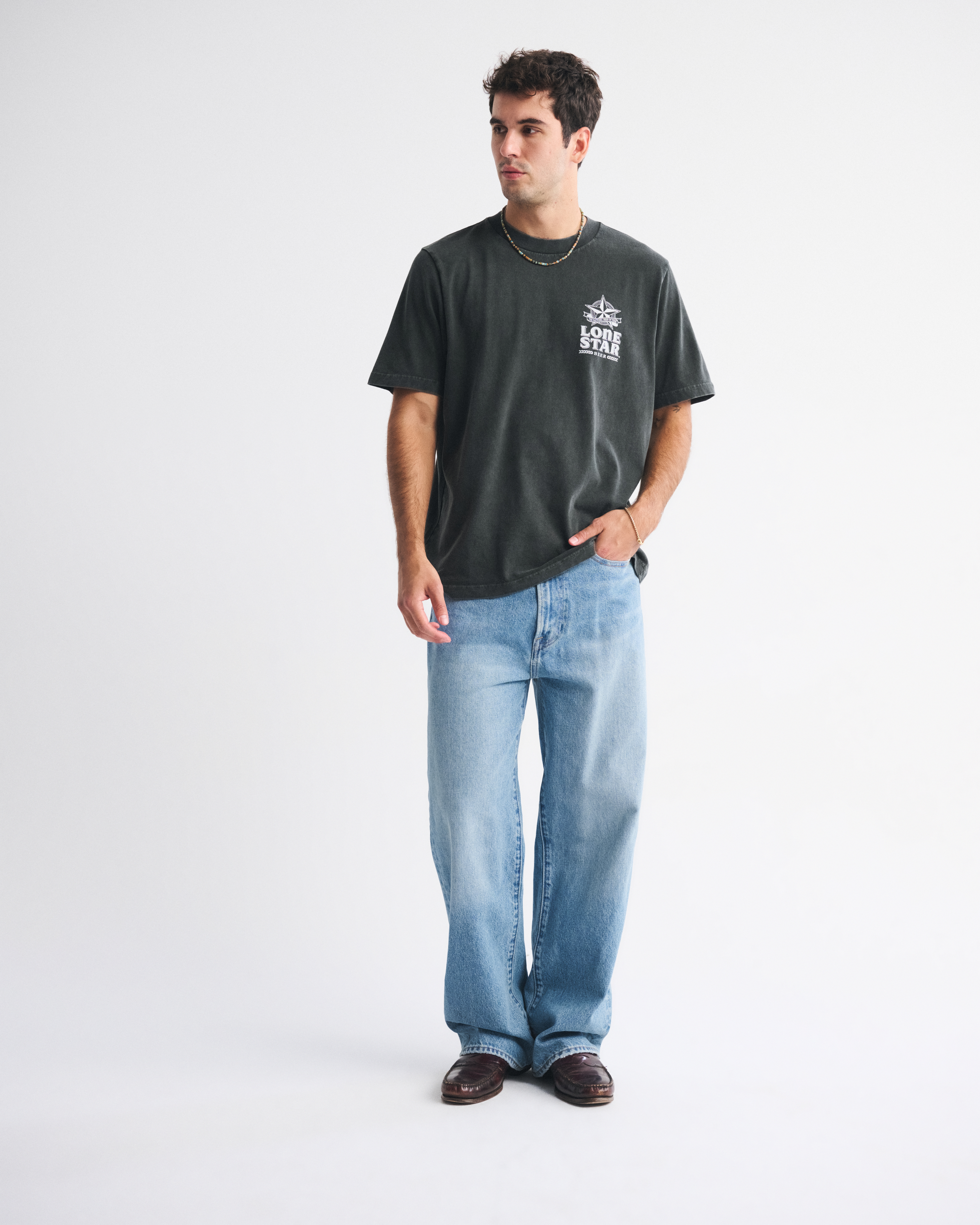 Мужские футболки Abercrombie & Fitch Jack Daniel's Vintage-Inspired Graphic Tee — фото 3
