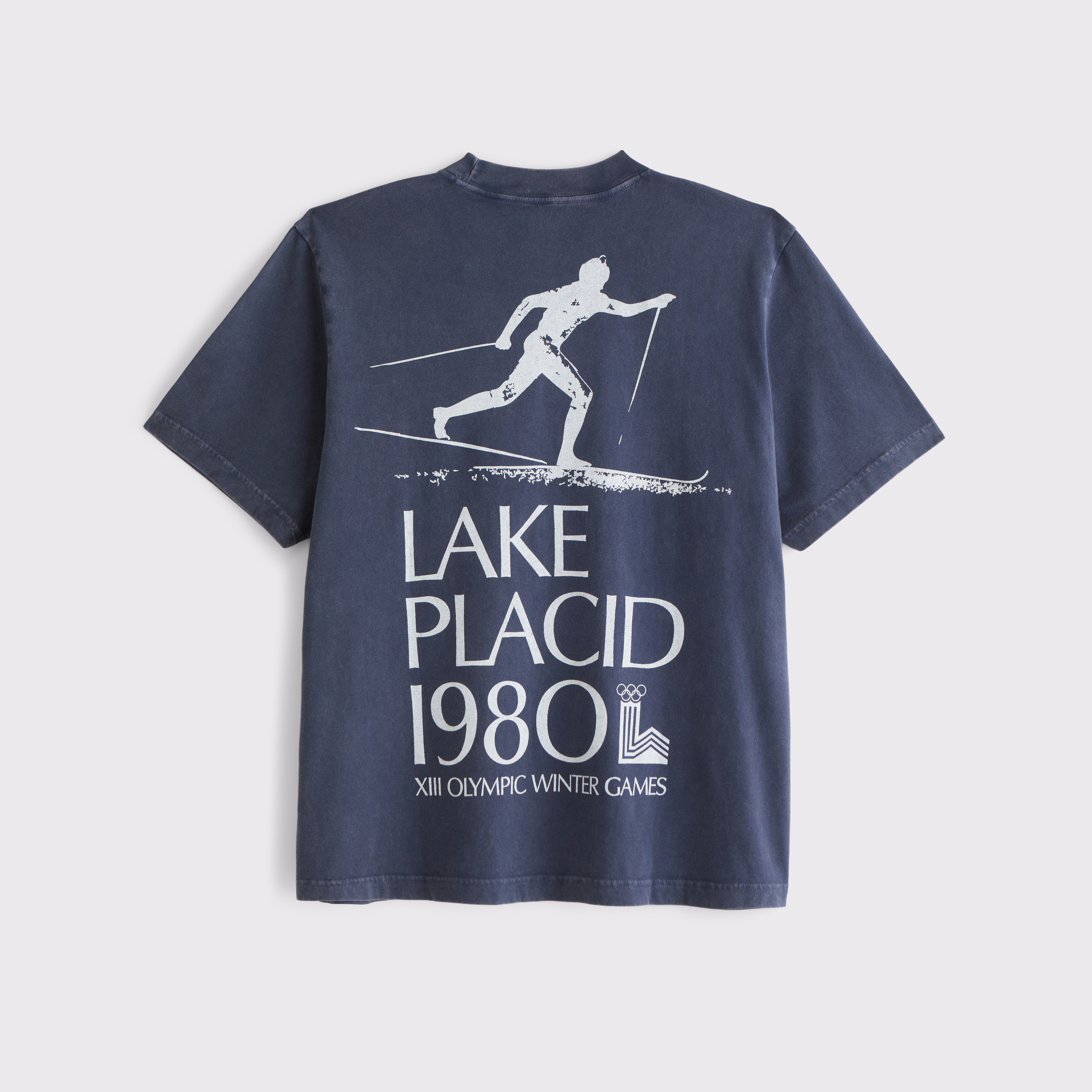 Abercrombie & Fitch Olympics Vintage-inspired Graphic Tee In Blue