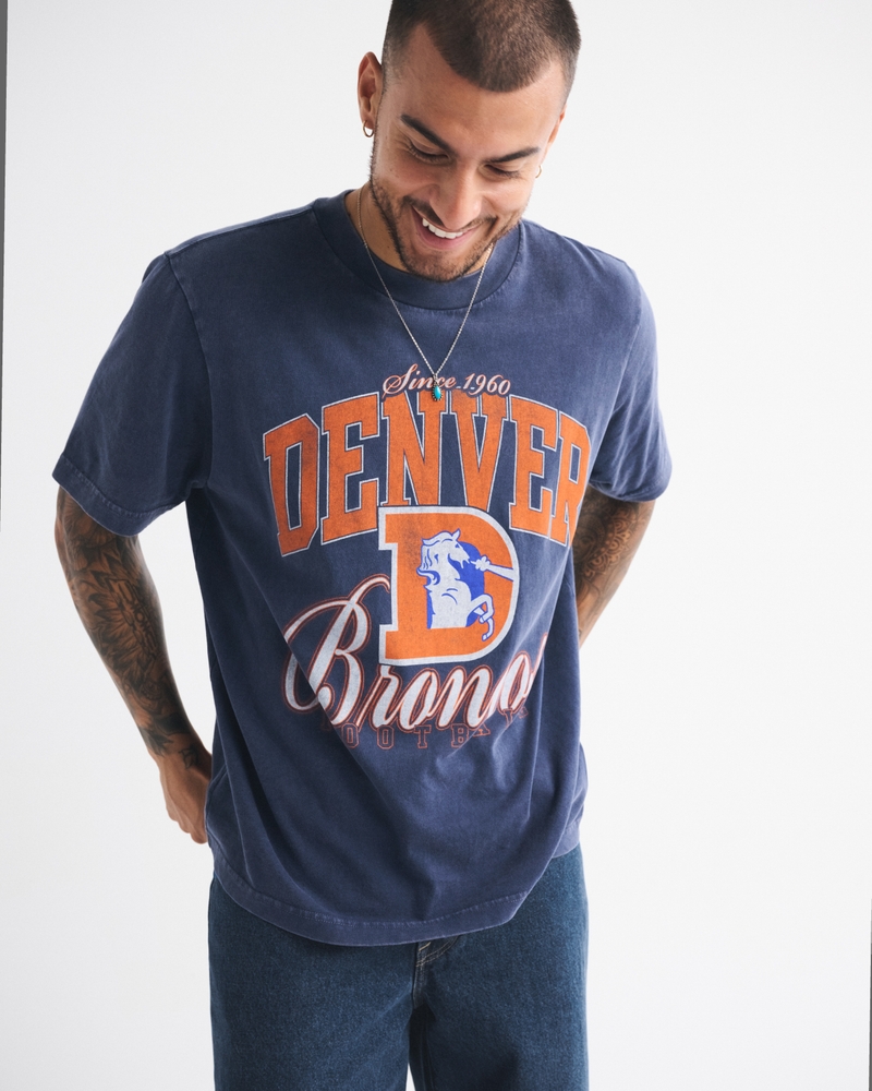Denver Broncos Vintage-Inspired Graphic Tee