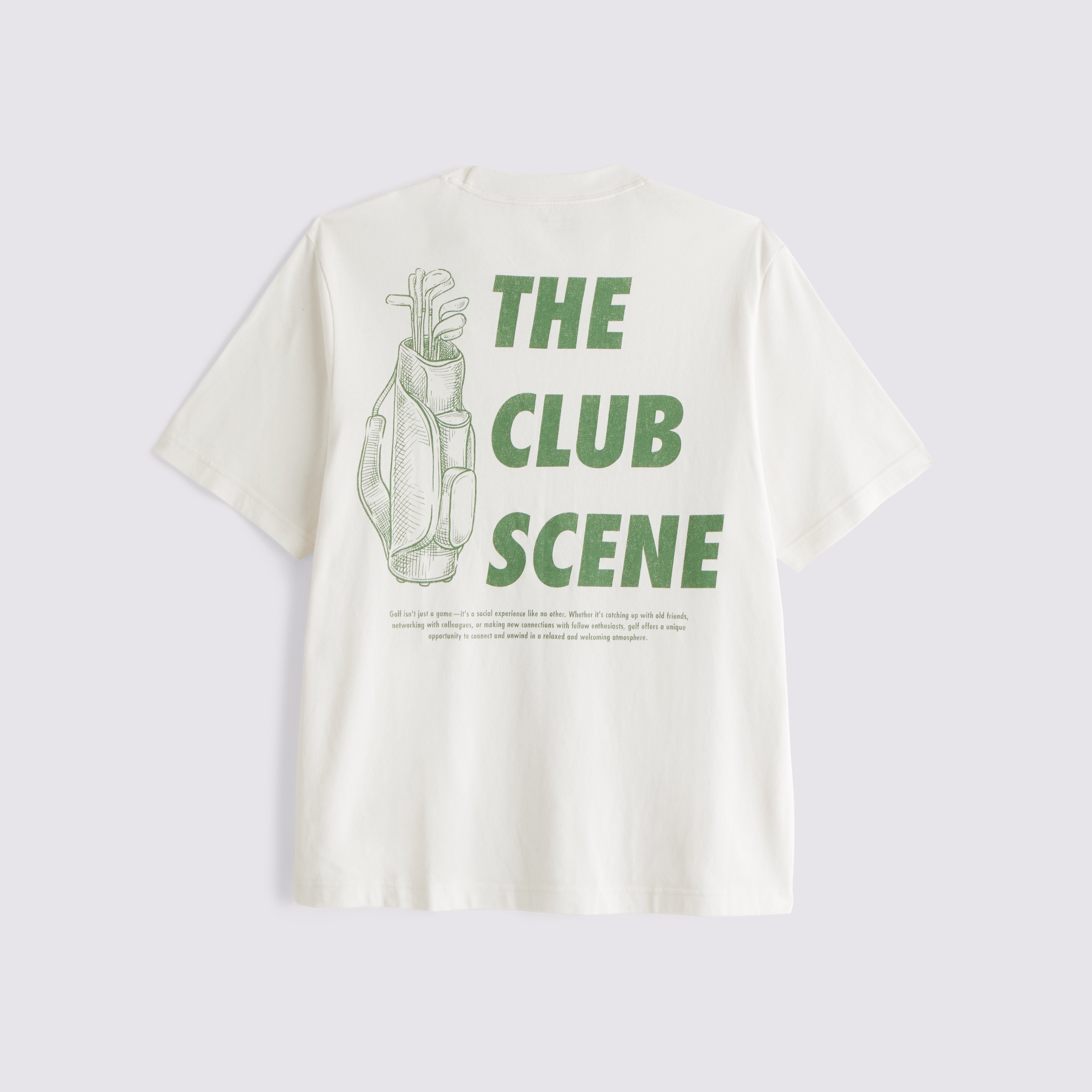 Abercrombie & Fitch Golf Vintage-inspired Graphic Tee In White