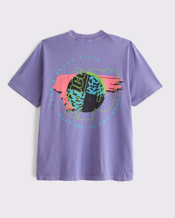 Prince Tennis Vintage-Inspired Graphic Tee, Purple view 1