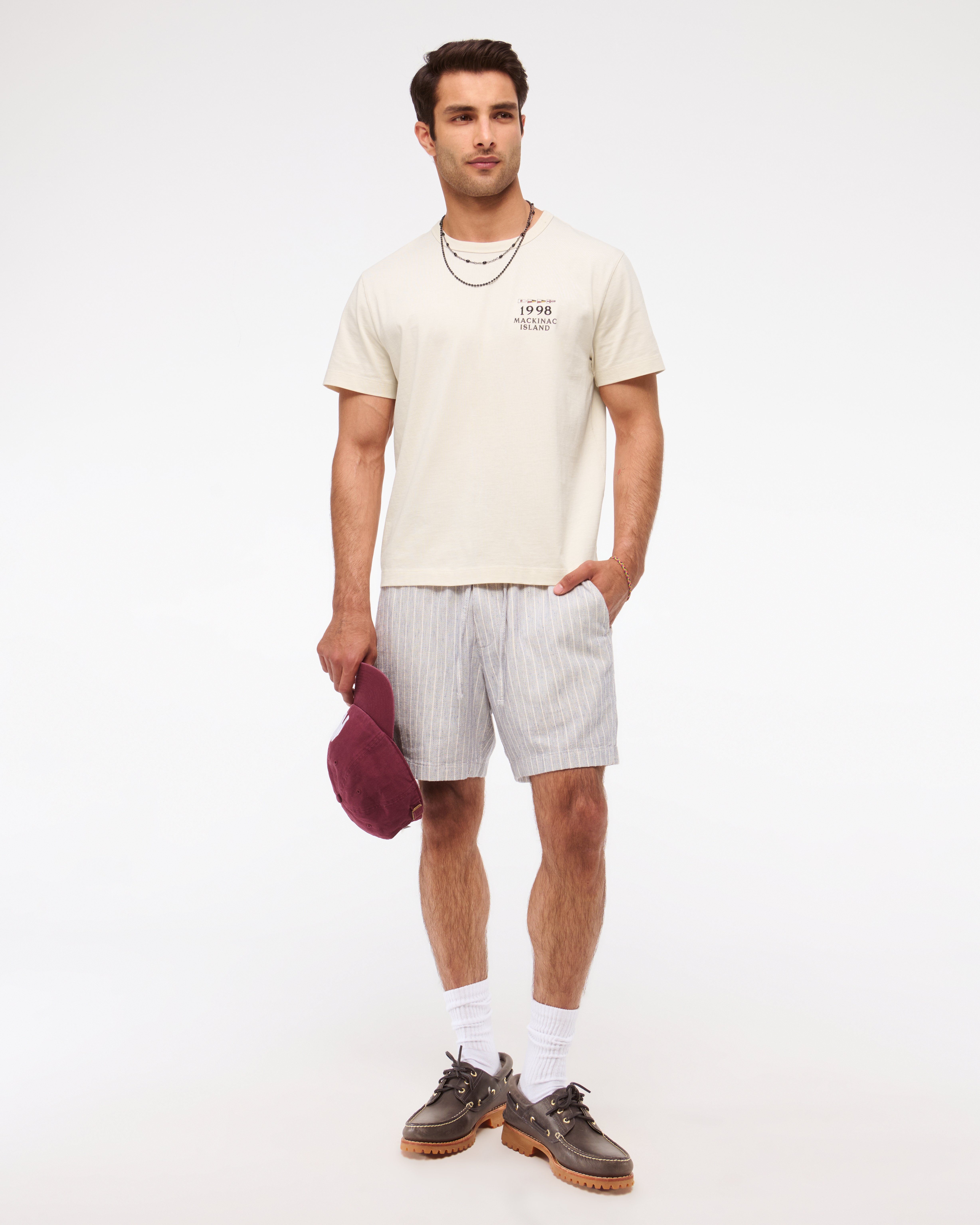 ★Abercrombie & Fitch★ノーティカルクラシックポリッシュT メンズ クラシック ポリッシュ ロゴTシャツ | メンズ トップス