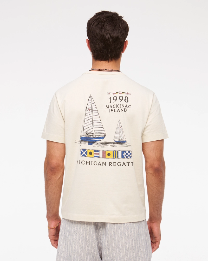 Nautical Classic Polished Cropped Graphic Tee