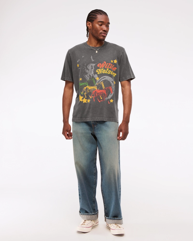Willie Nelson Vintage-Inspired Graphic Tee