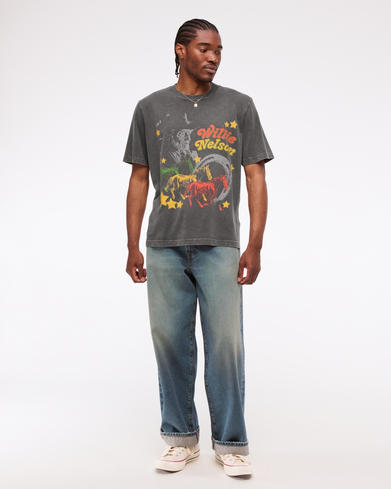 Willie Nelson Vintage-Inspired Graphic Tee