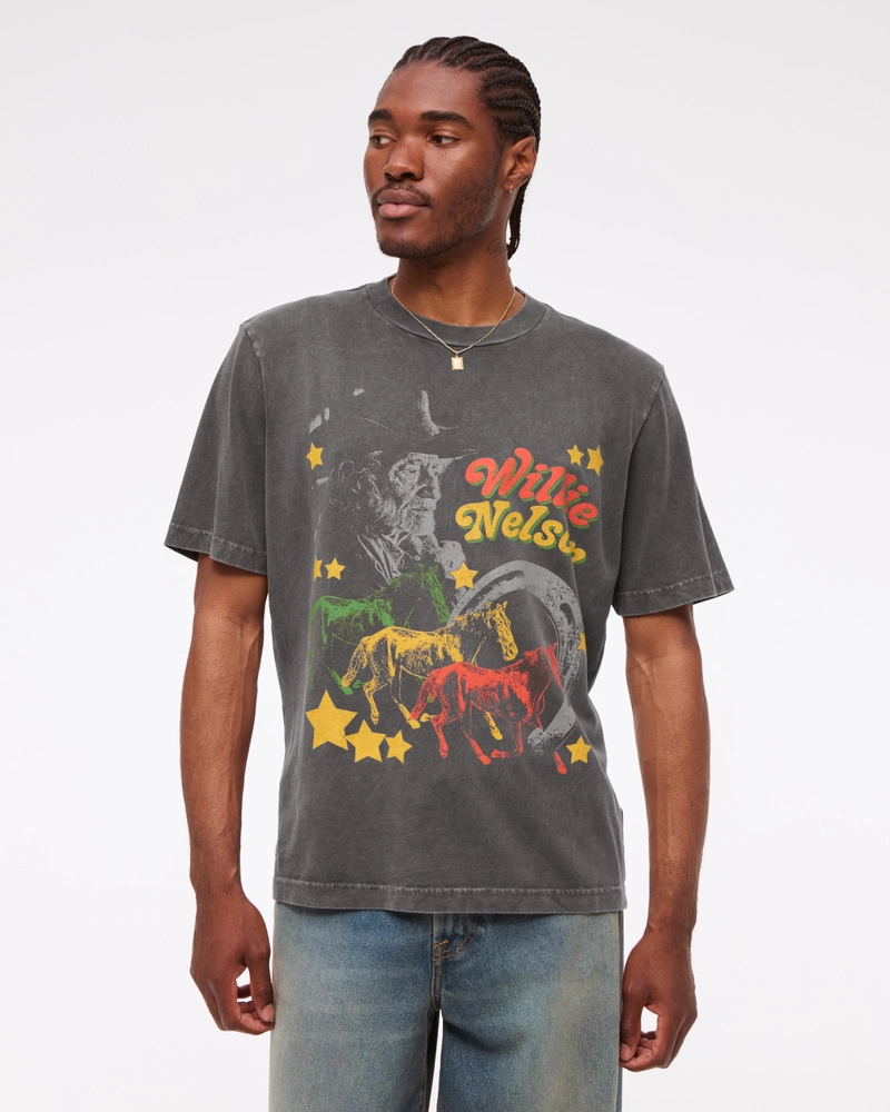 Willie Nelson Vintage-Inspired Graphic Tee