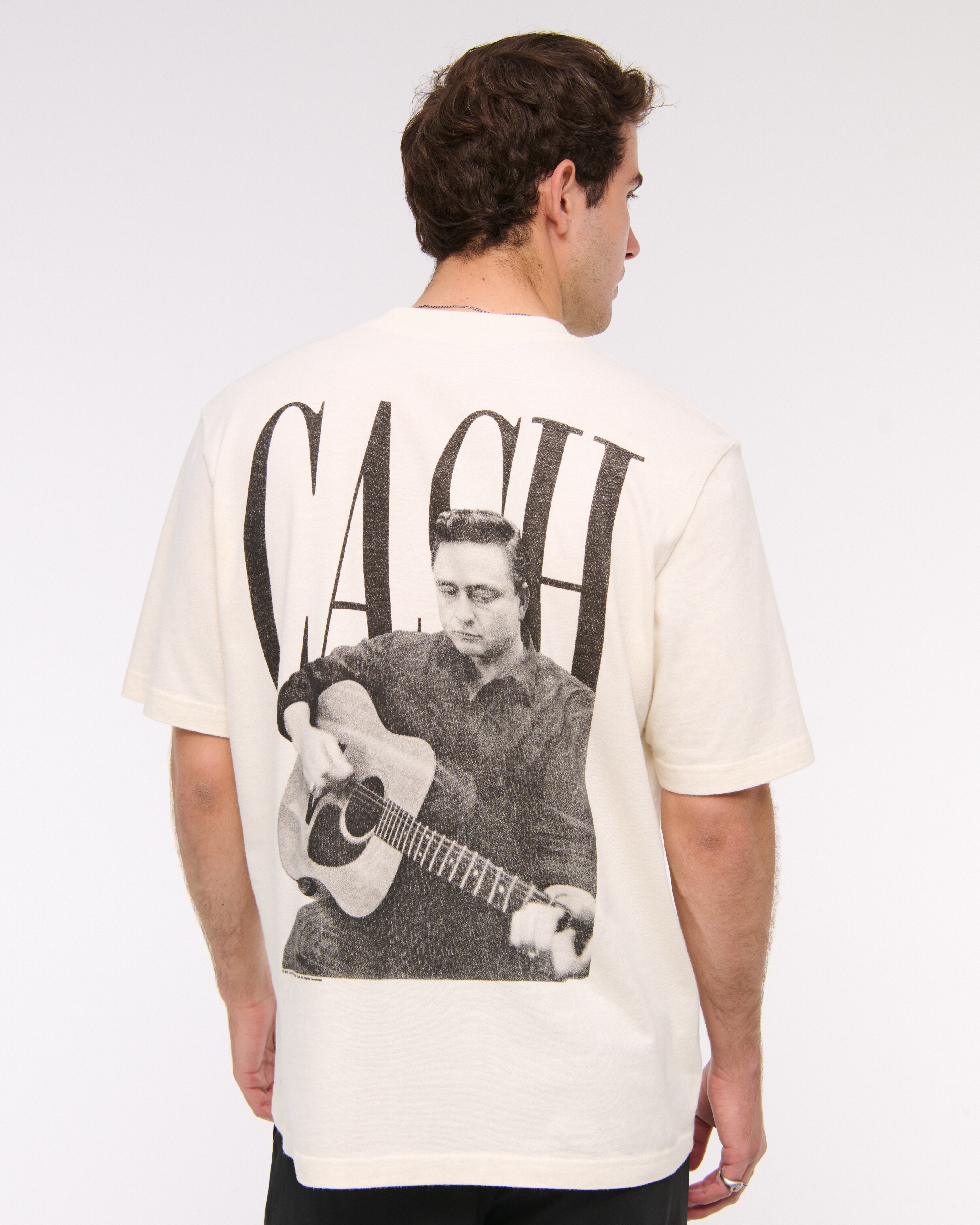 Men's Johnny Cash Vintage-Inspired Graphic Tee | Men's Tops |  Abercrombie.com